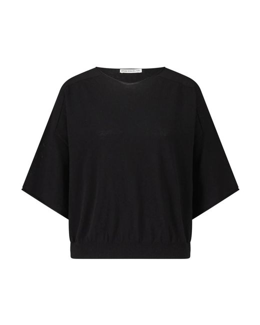 Oversized camiseta dilary de punto fino Drykorn de color Black