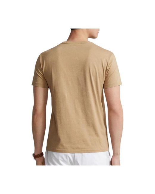 Ralph Lauren Kurzarm t-shirt tan/cream in Natural für Herren