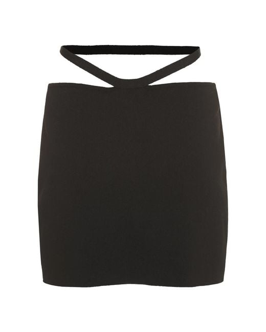 ANDREA ADAMO Black Short Skirts