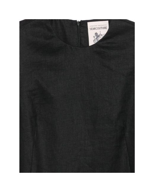 Semicouture Black Short Dresses