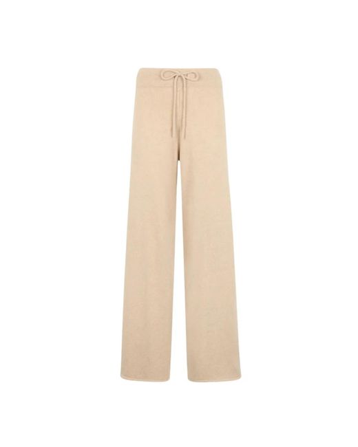 Wide Trousers Mc2 Saint Barth de color Natural