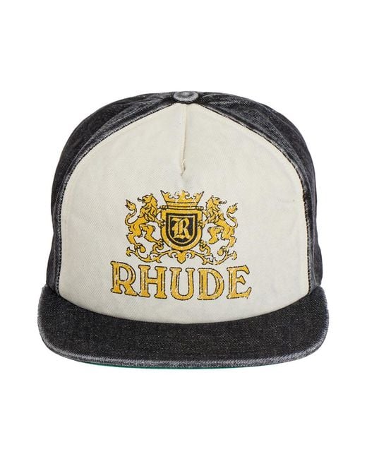 Rhude Accessoires ,Veelkleurig ,Denim Crest Denim Pet in het Multicolor voor heren