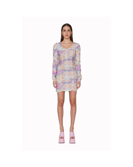 ROTATE BIRGER CHRISTENSEN Multicolor Rosa Daphny Kleid Super Comb