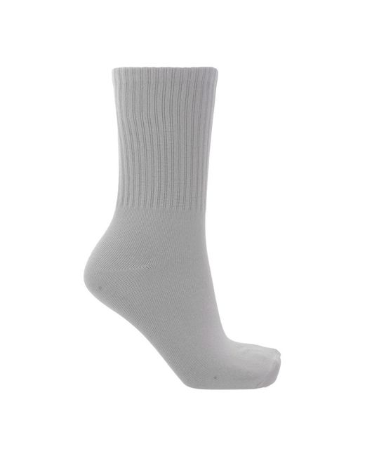 Skims Ribbed Crew Sock 3-Pack in het Gray