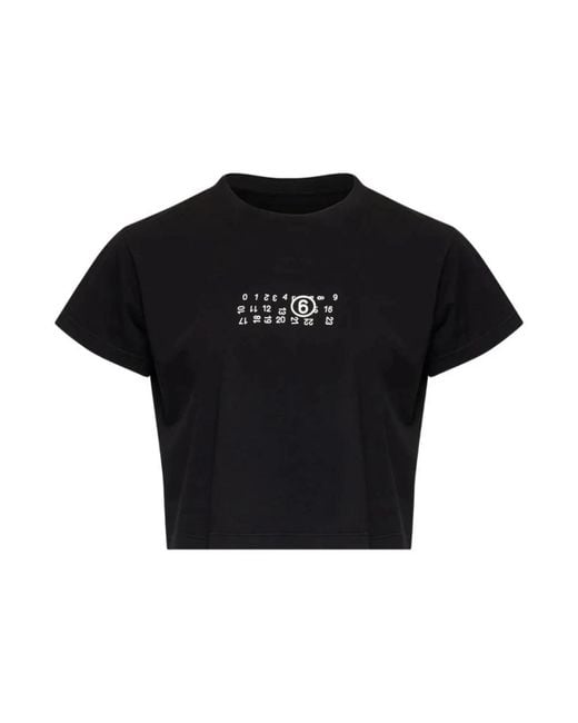 MM6 by Maison Margiela Black T-Shirts