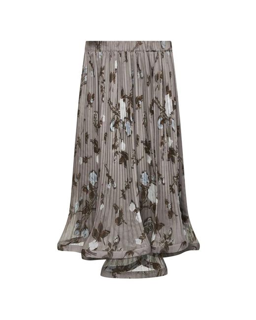 P.A.R.O.S.H. Gray Midi Skirts