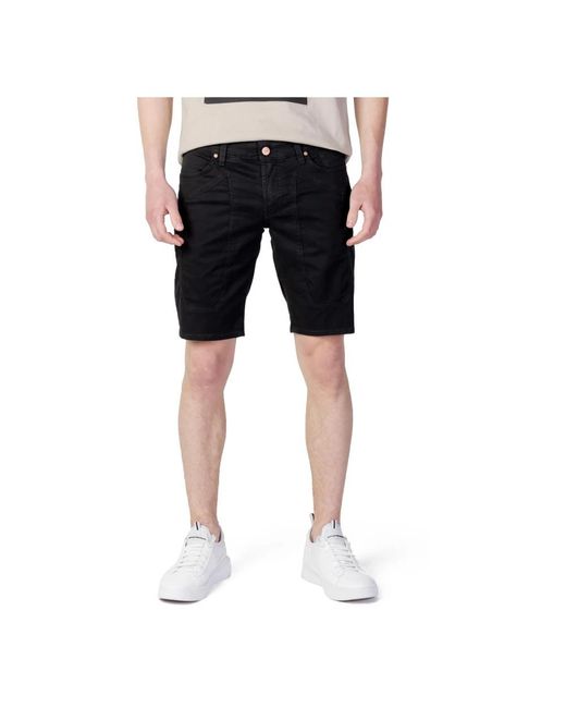 Jeckerson Blue Casual Shorts for men