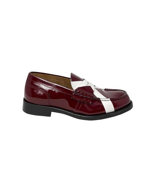COLLEGE Red Loafers