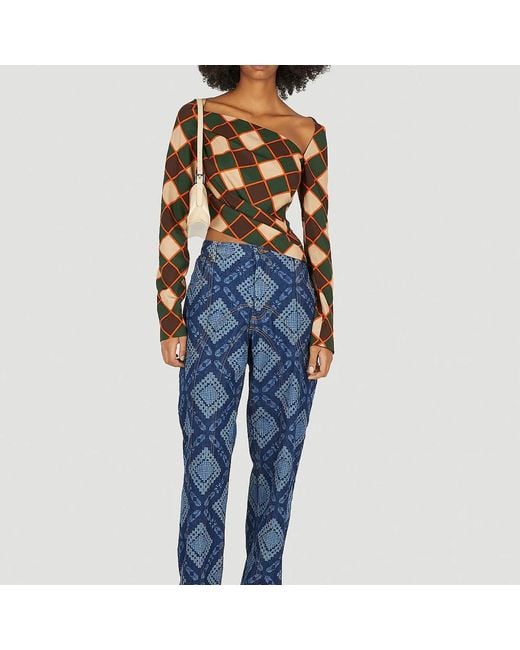Ahluwalia Blue Long Sleeve T-Shirts