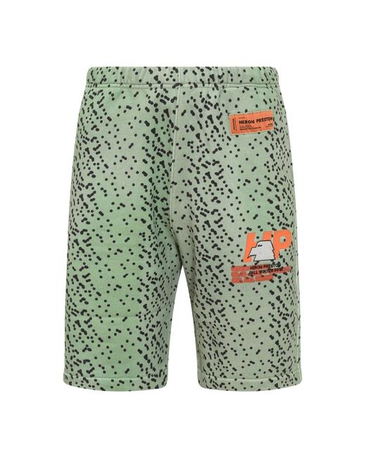 Heron Preston Green Casual Shorts for men