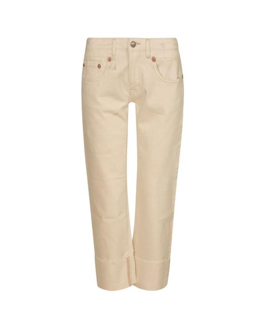 R13 Natural Straight Jeans