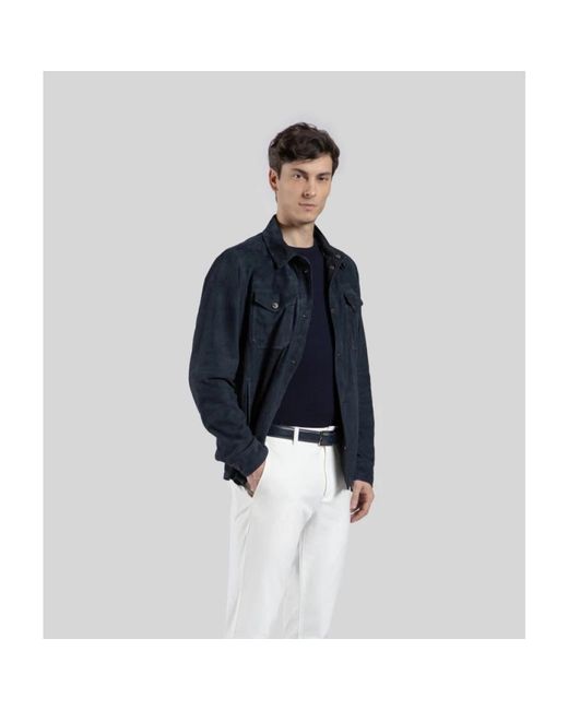 Leather Jackets Gimo's pour homme en coloris Blue