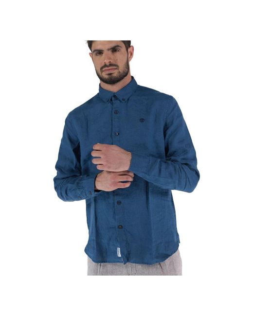 Timberland Blue Casual Shirts for men