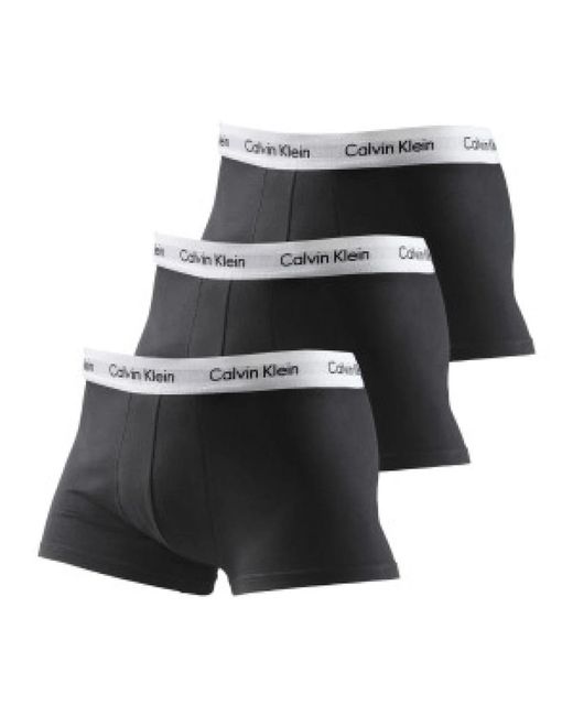 Calvin Klein Niedrige trunk unterwäsche in Black für Herren