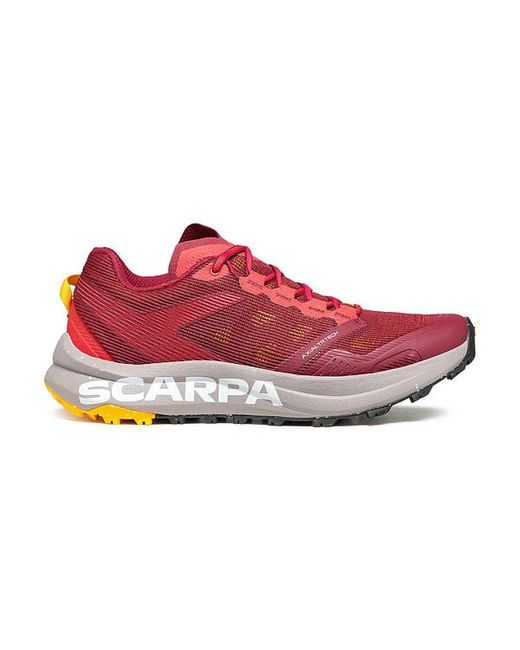 Sneakers con ammortizzazione protettiva di SCARPA in Red