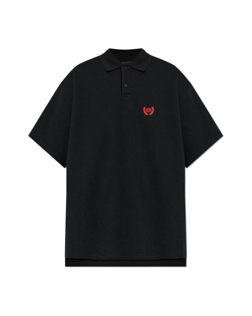Balenciaga Black Polo Shirts for men