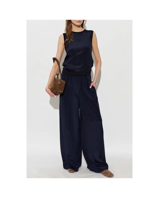Max Mara Blue Wide Trousers