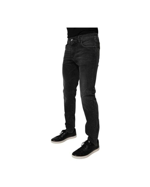 Dolce & Gabbana Slim-Fit Jeans in het Black voor heren