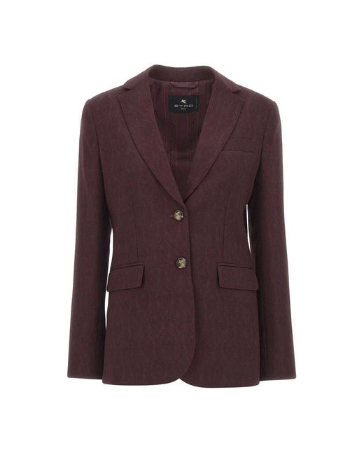 Etro Purple Blazers