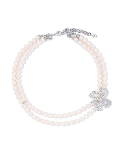 Alessandra Rich White Necklaces