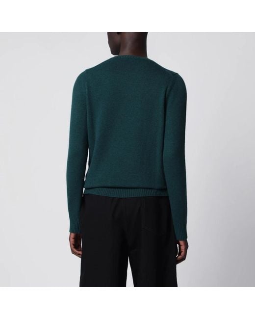 Drumohr Green Round-Neck Knitwear for men
