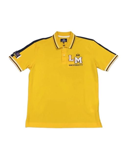 La Martina Yellow Polo Shirts for men