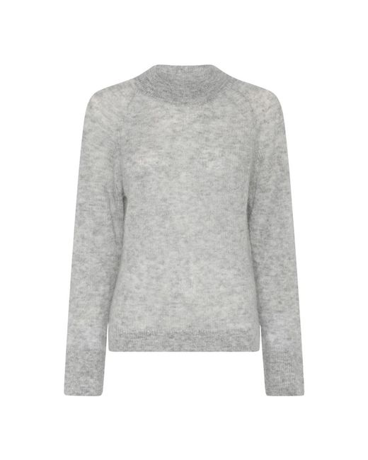 Bruuns Bazaar Fluffybbama Knit in het Gray