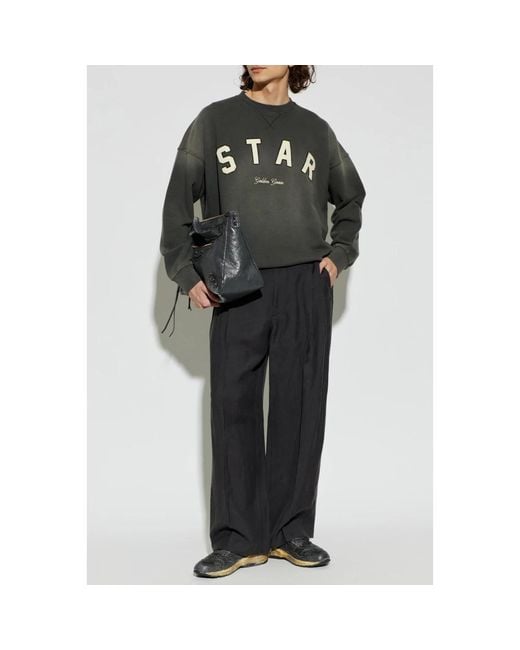 Golden Goose Deluxe Brand Gray Sweatshirts for men