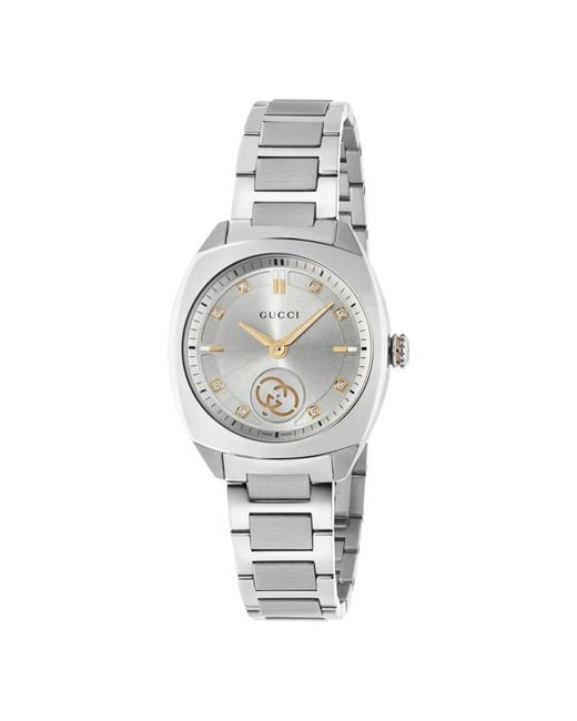 Reloj Interlocking De 29 Mm Gucci de color Metallic
