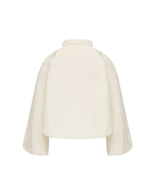 Moncler Jassen ,Wit ,Polyester Hyame Jacket in het Natural