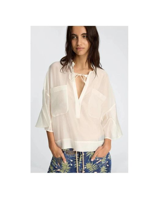 Munthe Birkson Top in het White