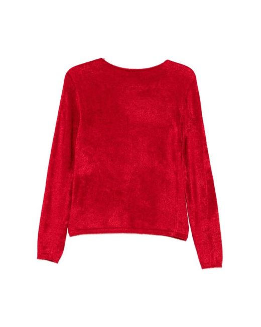 Semicouture Red Round-Neck Knitwear