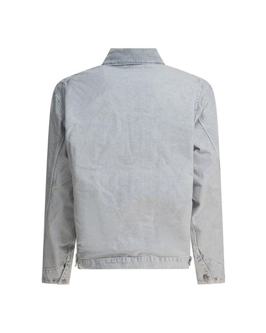 Carhartt Gray Denim Jackets for men