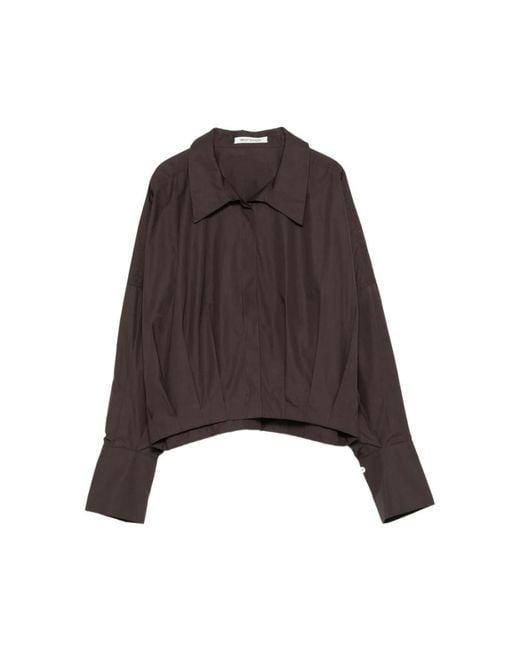 Mark Kenly Domino Tan Brown Blouses