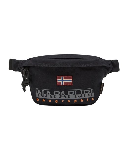 Napapijri Black Schwarzer Waistband 4 Gürteltasche Aus Recyceltem Polyester