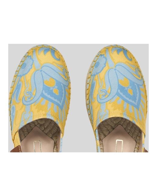 Etro Schoenen ,Veelkleurig ,Platte Schoenen Voor Vrouwen in het Blue