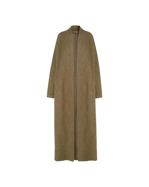 Cortana Green Single-Breasted Coats