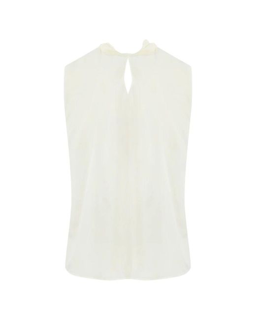 Sleeveless Tops Max Mara de color White