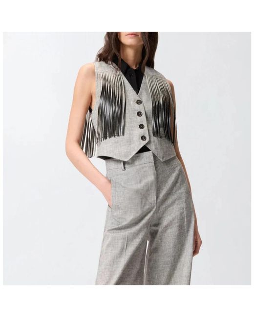 Vests Pinko de color Gray