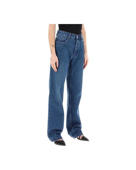 Loose-fit jeans AMI de color Blue