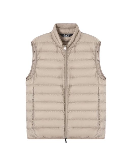 Vests EA7 pour homme en coloris Natural