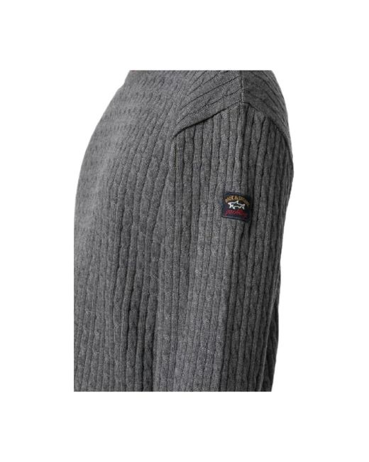 Paul & Shark Gray Round-Neck Knitwear for men