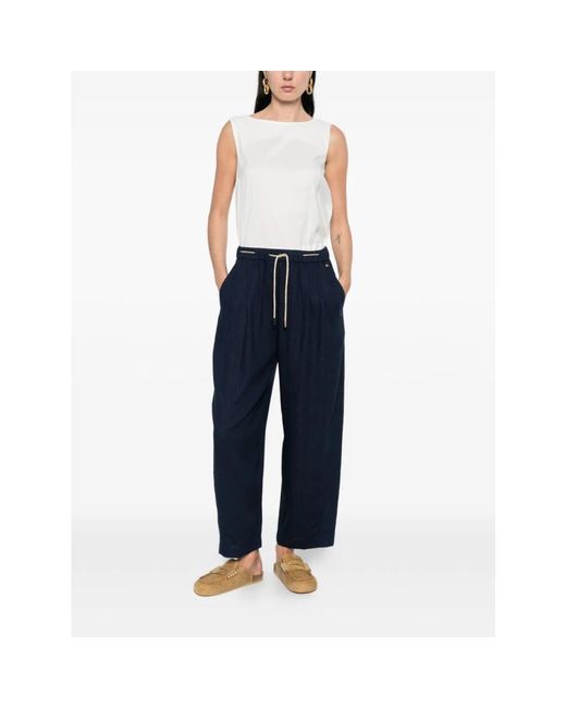Herno Blue Wide Trousers