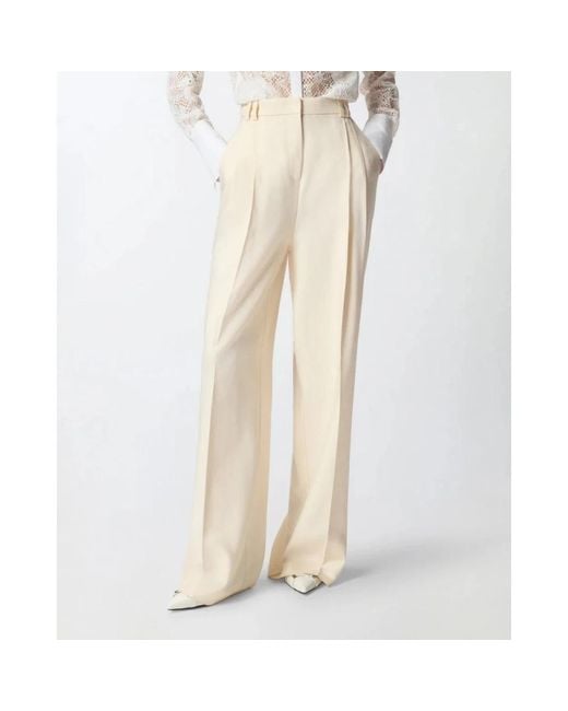 Pinko White Wide Trousers