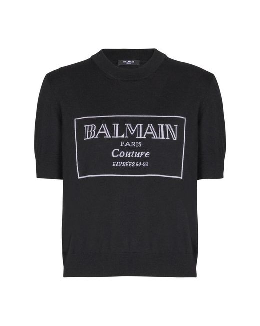 Balmain Black T-Shirts