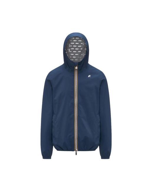 K-Way Jack Stretch Dot Jacket in het Blue voor heren