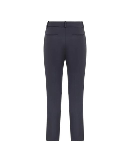 Peserico Blue Slim-Fit Trousers