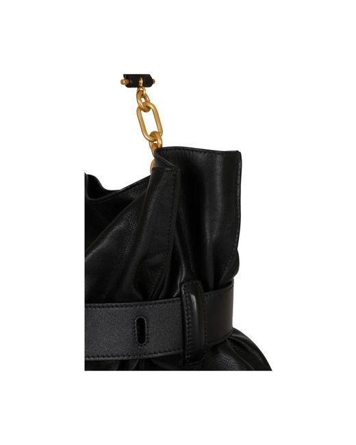 Balmain Black Medium Anthem Bag