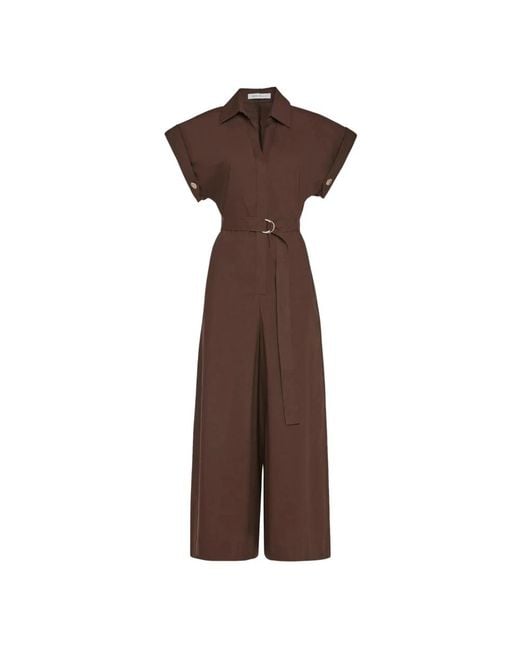 SIMONA CORSELLINI Brown Jumpsuits