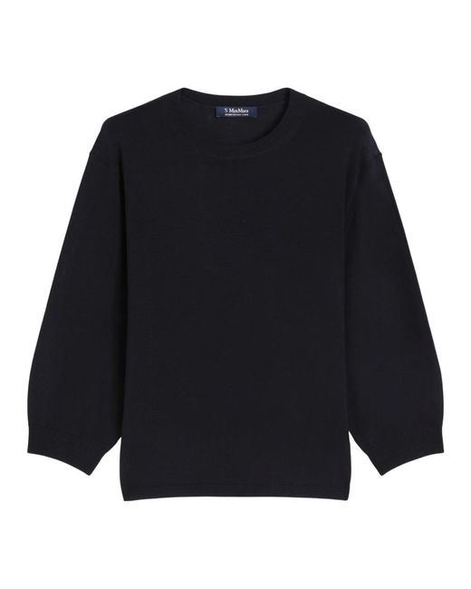Max Mara Black Round-Neck Knitwear